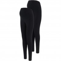 клин,дамски,чорапогащи,и,клинове,mamalicious,maternity,2,pack,leggings,black