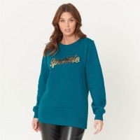 дамски,блузи,дамски,облекла,размер,be,you,you,sequin,sweat,teal