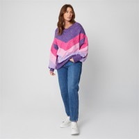 пуловер,дамски,плетени,дрехи,дамски,облекла,размер,be,you,you,slouch,longline,jumper,pink