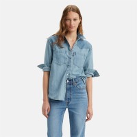 дамски,ризи,levis,women's,teodora,western,long,sleeve,denim,shirt,clean,craft2
