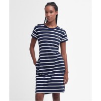 рокля,дамски,поли,и,рокли,barbour,otterburn,striped,midi,dress,navy,white