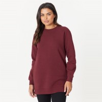 дамски,блузи,дамски,облекла,размер,be,you,you,longline,sweat,burgundy