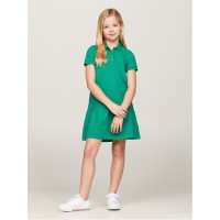 рокля,детски,облекла,tommy,hilfiger,essential,dropped,waist,polo,dress,olympic,green