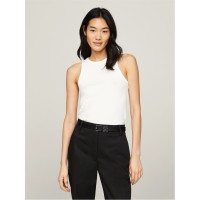 дамски,топове,tommy,hilfiger,women's,ribbed,tank,vest,ecru