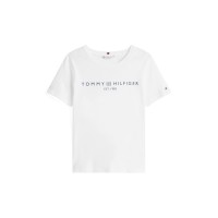 тениска,дамски,топове,tommy,hilfiger,women's,corp,logo,t,shirt,th,optic,white
