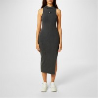 рокля,дамски,поли,и,рокли,calvin,klein,jeans,ribbed,maxi,dress,washed,black
