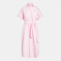 дамски,поли,и,рокли,polo,ralph,lauren,belted,short,sleeve,oxford,shirtdress,bath,pink