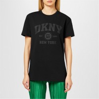 тениска,дамски,топове,dkny,women's,oversized,varsity,t,shirt,black