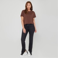 тениска,дамски,тениски,дамски,топове,be,you,boxy,t,shirt,chocolate