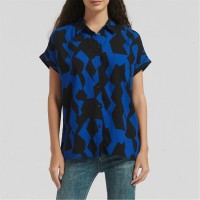 дамски,ризи,дамски,облекла,размер,be,you,abstract,print,shirt,blue,print