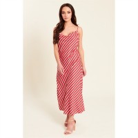 рокля,дамски,поли,и,рокли,be,you,slip,midi,dress,brown,stripe
