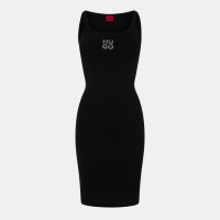 рокля,дамски,поли,и,рокли,hugo,neamea,diamante,dress,black