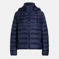 яке,дамски,якета,и,палта,polo,ralph,lauren,women's,water,resistant,hooded,short,puffer,jacket,rl,navy