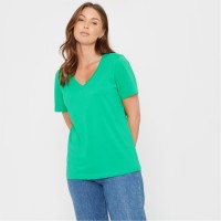 тениска,дамски,тениски,дамски,топове,be,you,you,v,neck,t,shirt,green