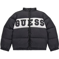 юношеско,яке,детски,облекла,guess,padded,puffer,jacket,juniors,black,a996,jblk