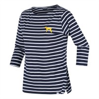 3/4,тениска,дамски,топове,дамски,блузи,с,яка,regatta,polina,three,quartersleeve,t,shirt,navy,whtdog