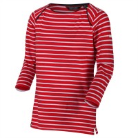 3/4,тениска,дамски,топове,дамски,блузи,с,яка,regatta,polina,three,quartersleeve,t,shirt,trueredstrpe