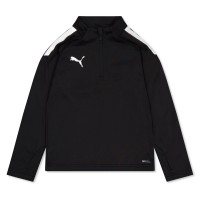 горнище,с,цип,разпродажба,puma,детски,тениски,детски,облекла,puma,quarter,zip,top,jr,puma,black,puma