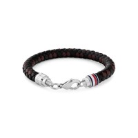 бижутерия,аксесоари,на,разпродажба,tommy,hilfiger,mens,braided,leather,bracelet,brown