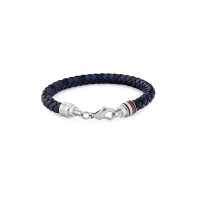 аксесоари,на,разпродажба,tommy,hilfiger,tommy,hilfiger,mens,braided,leather,bracelet,blue