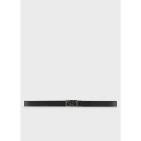 колан,колани,emporio,armani,men's,eagle,plate,leather,belt,black