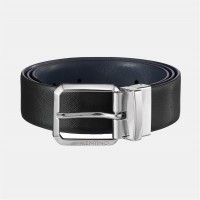 колан,колани,аксесоари,на,разпродажба,valentino,men's,marnier,leather,belt,black,blu