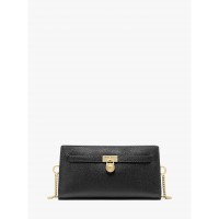 дамско,портмоне,всички,чанти,аксесоари,на,разпродажба,michael,michael,kors,women,s,hamilton,cross,body,wallet,on,chain,black