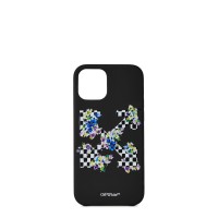 аксесоари,на,разпродажба,off,white,iphone,12pro,max,floral,phone,case,black,white