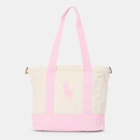 polo,ralph,lauren,kids,pony,tote,bags,white,pink