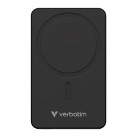 verbatim,charge,n,go,power,bank,10000mah,magnetic,wireless,charging,black,black