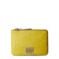 портмоне,biba,biba,leather,embossed,coin,purse,grenoble,green