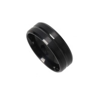 fabric,stainless,steel,ring,black