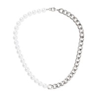 бижутерия,fabric,faux,pearl,chain,necklace,mens,pearl,metal