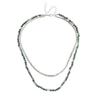 fabric,bead,mixed,necklace,brown,multi