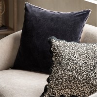 gallery,nico,velvet,cushion,black,black