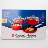 аксесоари,на,разпродажба,russell,hobbs,ceramic,non,stick,pfas,free,pan,set,red