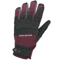 ръкавици,велосипедни,ръкавици,sealskinz,all,weather,mtb,waterproof,cycling,gloves,black,red