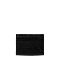 аксесоари,на,разпродажба,polo,ralph,lauren,pebbled,pony,leather,cardholder,black