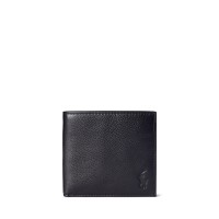 портмоне,портфейли,и,портмонета,мъжки,чанти,и,портмонета,polo,ralph,lauren,mens,pebble,leather,billfold,wallet,black
