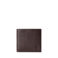 портмоне,портфейли,и,портмонета,мъжки,чанти,и,портмонета,polo,ralph,lauren,mens,pebble,leather,billfold,wallet,brown