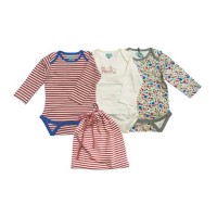 аксесоари,на,разпродажба,lilly,and,sid,&amp;,sid,multicoloured,ditsy,floral,stripe,and,plain,bodysuit,3,pack,gift,set,multi