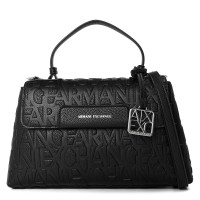 armani,exchange,top,handle,bag,black