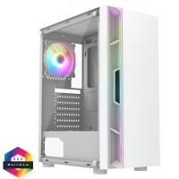 cit,galaxy,white,mid,tower,pc,gaming,case,with,1,x,led,strip,1,x,120mm,rainbow,rgb,fan,included,white