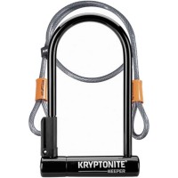 велосипедни,светлини,и,катинари,kryptonite,keeper,u,lock,with,4,foot,kryptoflex,cable,black
