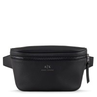 мъжка,чанта,стягайте,багажа,за,лятото!,аксесоари,на,разпродажба,armani,exchange,armani,exchange,logo,leather,bum,bag,mens,black,00020