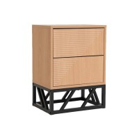 аксесоари,на,разпродажба,furniturer,grooved,oak,colour,wooden,bedside,table,with,2,drawers,brown