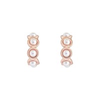 бижутерия,ted,baker,pheona,pearl,bubble,hoop,earring,rose,gold,pearl
