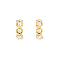 бижутерия,ted,baker,pheona,pearl,bubble,hoop,earring,gold,pearl