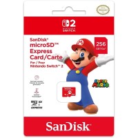 игри,и,технологии,nintendo,sandisk,microsd,express,card,for,nintendo,switch,2,red