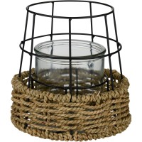 аксесоари,на,разпродажба,arti,casa,candle,holder,with,wire,cage,black